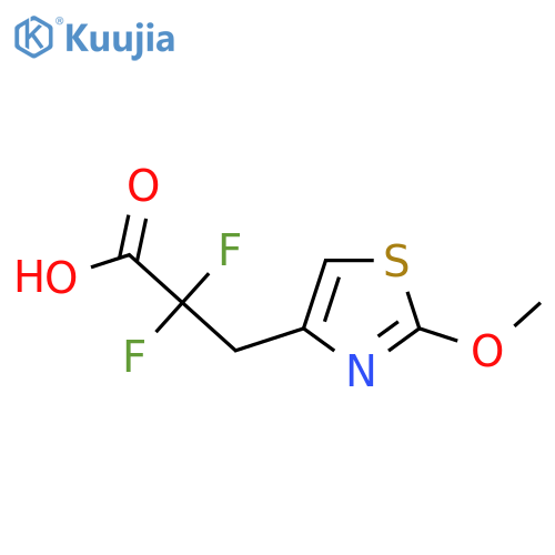 4-Thiazolepropanoic acid, α,α-difluoro-2-methoxy- structure