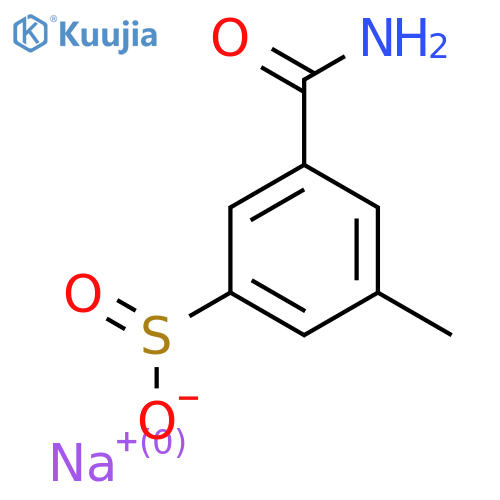 Sodium 3-carbamoyl-5-methylbenzene-1-sulfinate structure