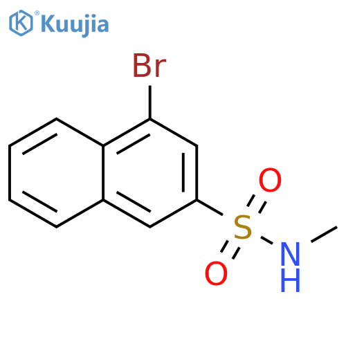 2-Naphthalenesulfonamide, 4-bromo-N-methyl- structure