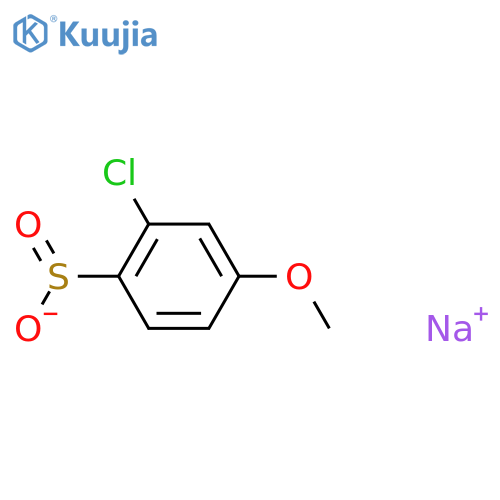 Sodium 2-chloro-4-methoxybenzene-1-sulfinate structure