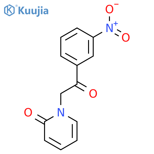 1-(2-(3-Nitrophenyl)-2-oxoethyl)pyridin-2(1H)-one structure