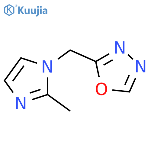 1,3,4-Oxadiazole, 2-[(2-methyl-1H-imidazol-1-yl)methyl]- structure