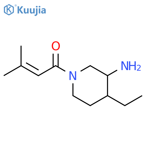 2-Buten-1-one, 1-(3-amino-4-ethyl-1-piperidinyl)-3-methyl- structure