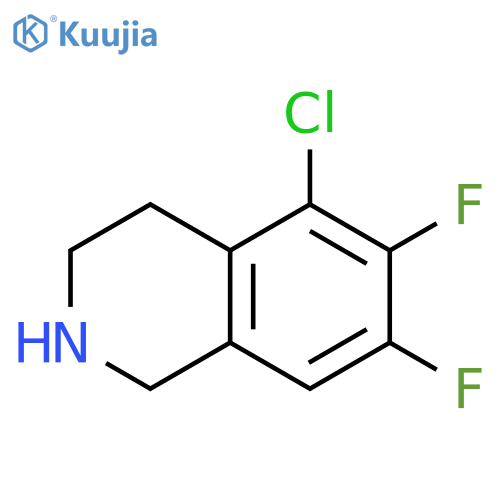 Isoquinoline, 5-chloro-6,7-difluoro-1,2,3,4-tetrahydro- structure