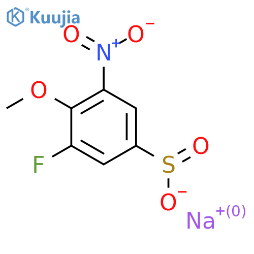 Sodium 3-fluoro-4-methoxy-5-nitrobenzene-1-sulfinate structure