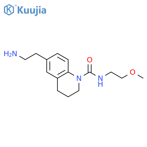 1(2H)-Quinolinecarboxamide, 6-(2-aminoethyl)-3,4-dihydro-N-(2-methoxyethyl)- structure