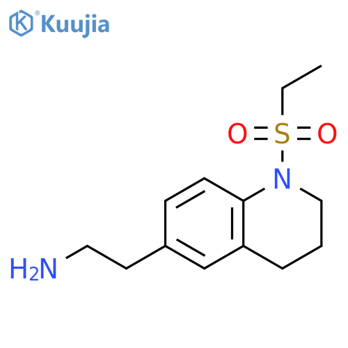 6-Quinolineethanamine, 1-(ethylsulfonyl)-1,2,3,4-tetrahydro- structure