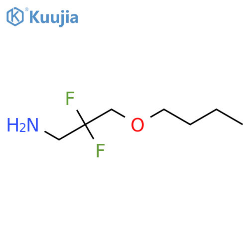 1-Propanamine, 3-butoxy-2,2-difluoro- structure