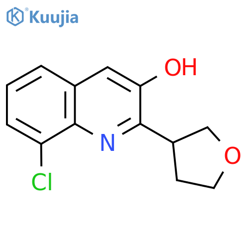 8-Chloro-2-(oxolan-3-yl)quinolin-3-ol structure