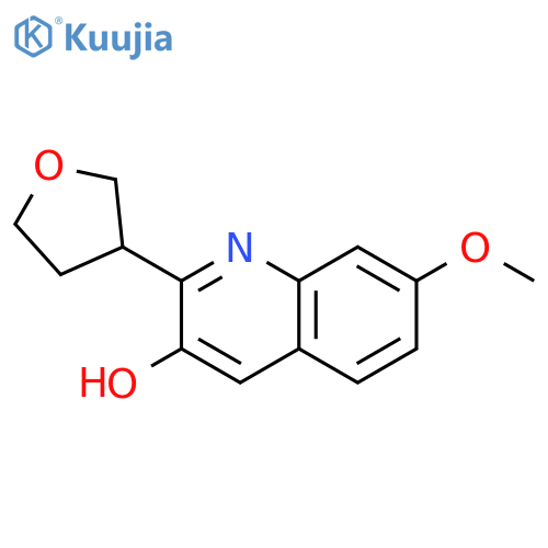 7-Methoxy-2-(oxolan-3-yl)quinolin-3-ol structure