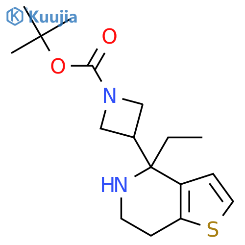 tert-butyl 3-{4-ethyl-4H,5H,6H,7H-thieno3,2-cpyridin-4-yl}azetidine-1-carboxylate structure
