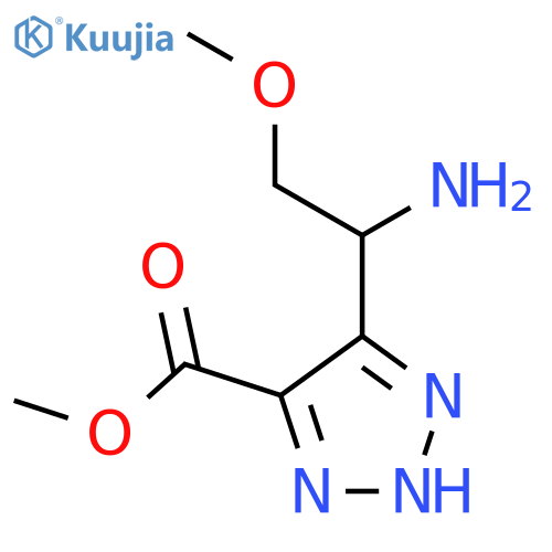 methyl 5-(1-amino-2-methoxyethyl)-1H-1,2,3-triazole-4-carboxylate structure