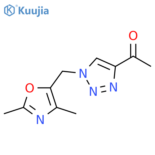 Ethanone, 1-[1-[(2,4-dimethyl-5-oxazolyl)methyl]-1H-1,2,3-triazol-4-yl]- structure