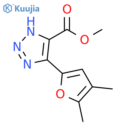 1H-1,2,3-Triazole-5-carboxylic acid, 4-(4,5-dimethyl-2-furanyl)-, methyl ester structure