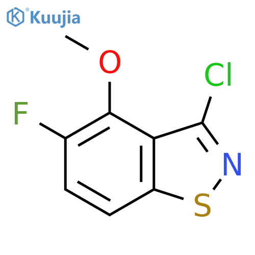 3-chloro-5-fluoro-4-methoxy-1,2-benzothiazole structure