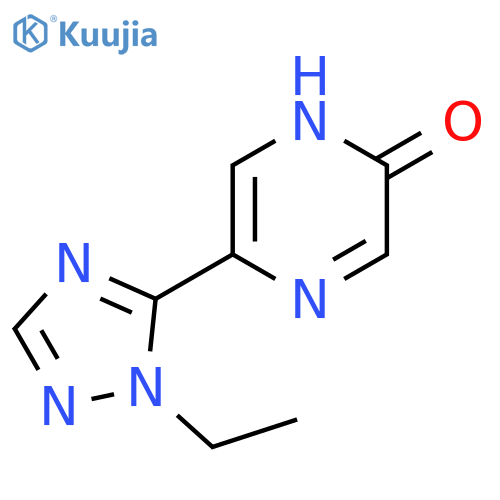 2(1H)-Pyrazinone, 5-(1-ethyl-1H-1,2,4-triazol-5-yl)- structure