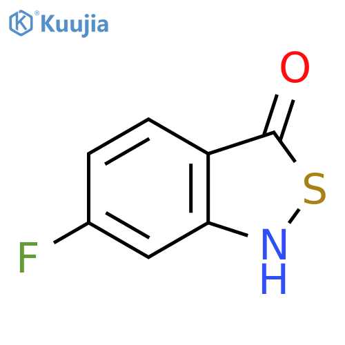 2,1-Benzisothiazol-3(1H)-one, 6-fluoro- structure
