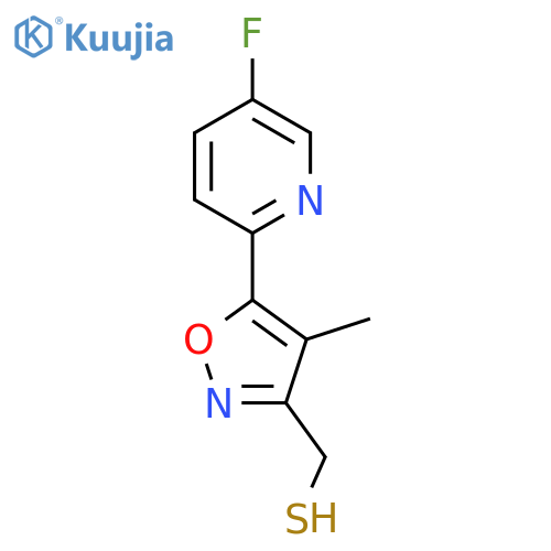 5-(5-fluoropyridin-2-yl)-4-methyl-1,2-oxazol-3-ylmethanethiol structure