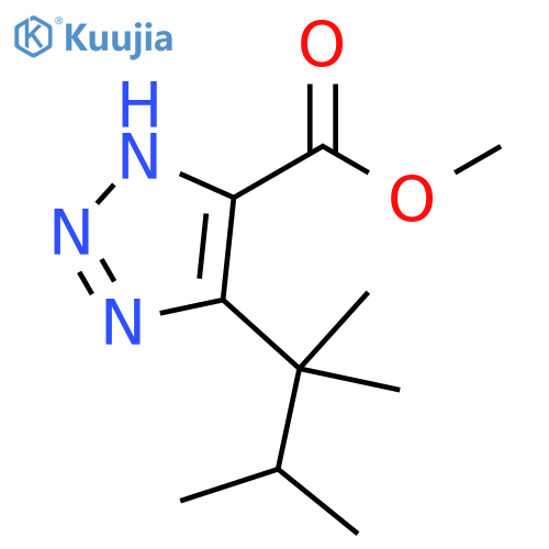 1H-1,2,3-Triazole-5-carboxylic acid, 4-(1,1,2-trimethylpropyl)-, methyl ester structure
