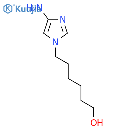 6-(4-amino-1H-imidazol-1-yl)hexan-1-ol structure