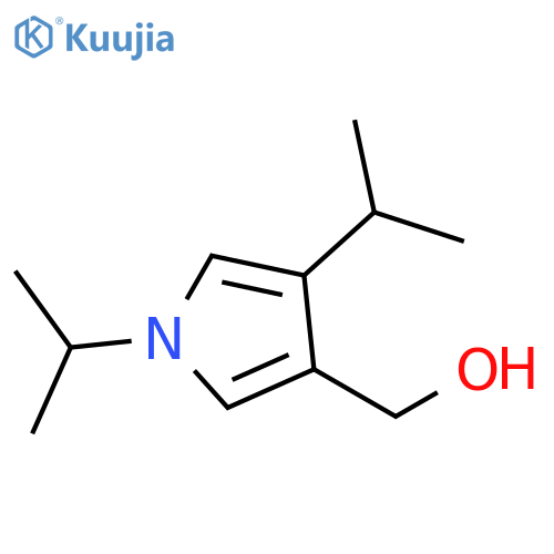1H-Pyrrole-3-methanol, 1,4-bis(1-methylethyl)- structure