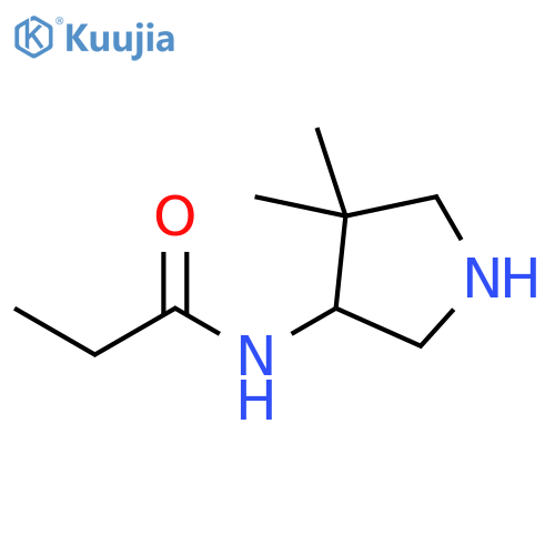 Propanamide, N-(4,4-dimethyl-3-pyrrolidinyl)- structure
