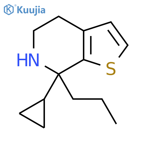 7-cyclopropyl-7-propyl-4H,5H,6H,7H-thieno2,3-cpyridine structure
