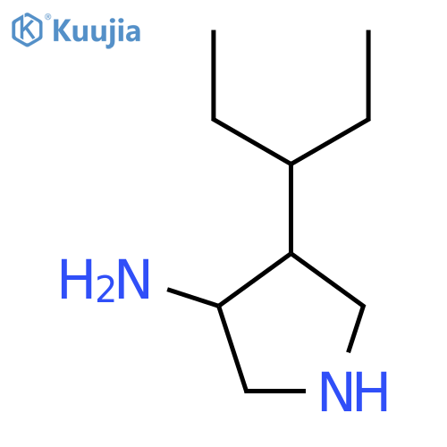 4-(Pentan-3-yl)pyrrolidin-3-amine structure