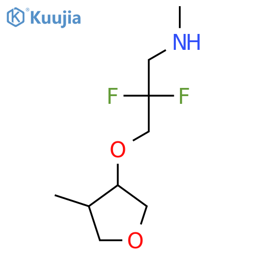 2,2-difluoro-N-methyl-3-(4-methyloxolan-3-yl)oxypropan-1-amine structure
