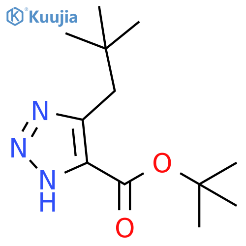 1H-1,2,3-Triazole-5-carboxylic acid, 4-(2,2-dimethylpropyl)-, 1,1-dimethylethyl ester structure