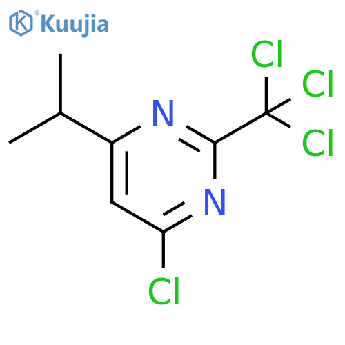 Pyrimidine, 4-chloro-6-(1-methylethyl)-2-(trichloromethyl)- structure