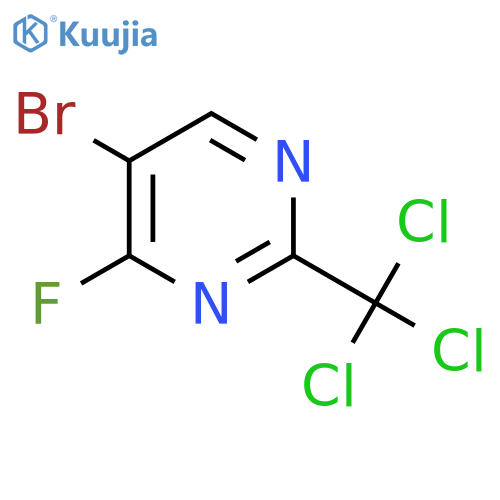 5-Bromo-4-fluoro-2-(trichloromethyl)pyrimidine structure