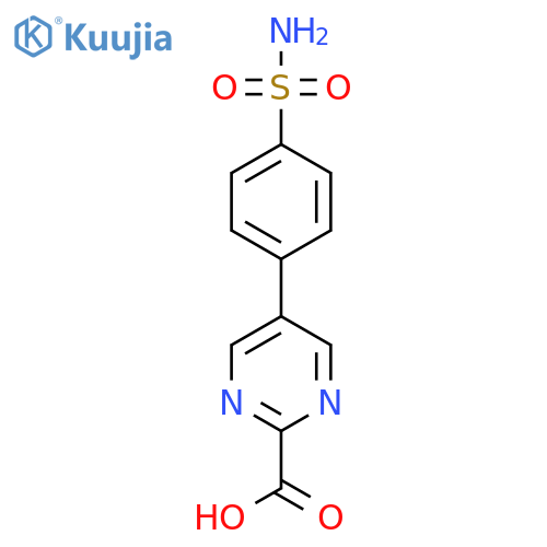 5-(4-Sulfamoylphenyl)pyrimidine-2-carboxylic acid structure