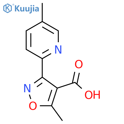 5-Methyl-3-(5-methyl-2-pyridyl)isoxazole-4-carboxylic Acid structure