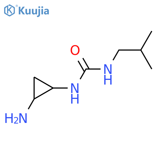 1-(2-Aminocyclopropyl)-3-(2-methylpropyl)urea structure