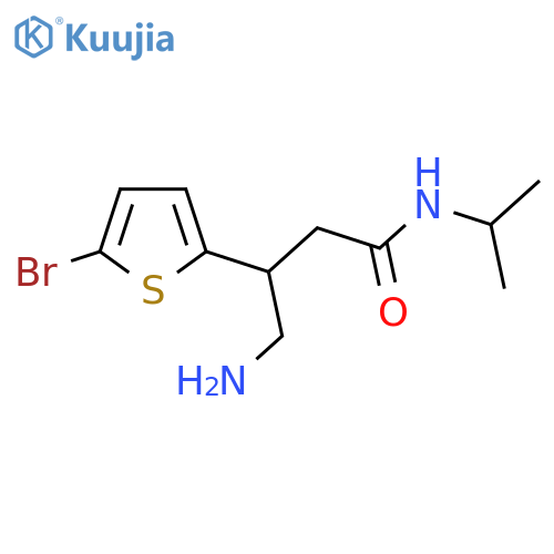 2-Thiophenepropanamide, β-(aminomethyl)-5-bromo-N-(1-methylethyl)- structure