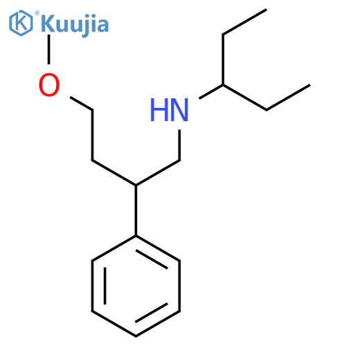 (4-Methoxy-2-phenylbutyl)(pentan-3-yl)amine structure