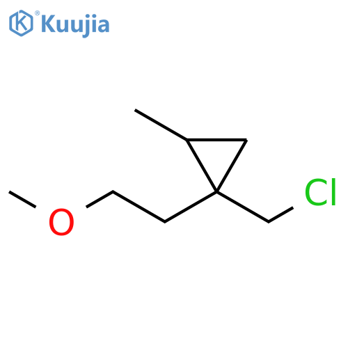 Cyclopropane, 1-(chloromethyl)-1-(2-methoxyethyl)-2-methyl- structure