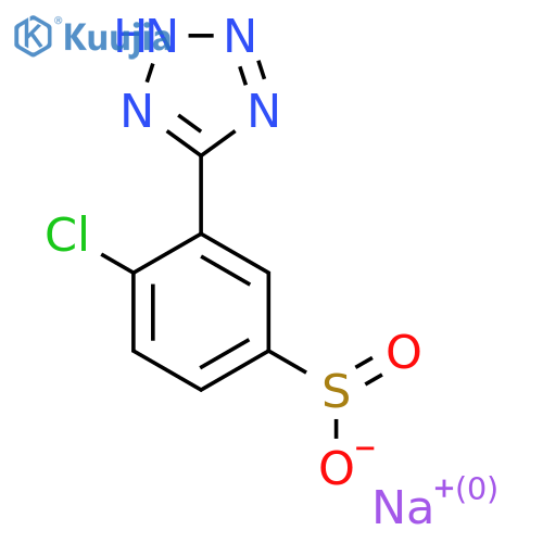 sodium 4-chloro-3-(1H-1,2,3,4-tetrazol-5-yl)benzene-1-sulfinate structure