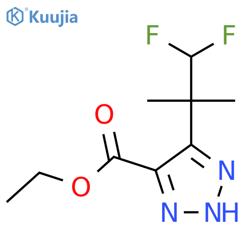 ethyl 5-(1,1-difluoro-2-methylpropan-2-yl)-2H-triazole-4-carboxylate structure