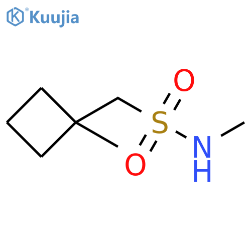 Cyclobutanemethanesulfonamide, N,1-dimethyl- structure