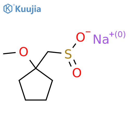 Sodium (1-methoxycyclopentyl)methanesulfinate structure
