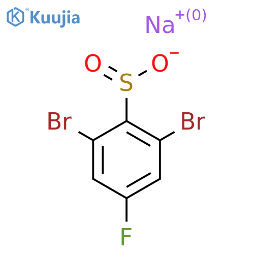 Sodium 2,6-dibromo-4-fluorobenzene-1-sulfinate structure
