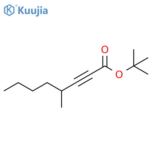 2-Octynoic acid, 4-methyl-, 1,1-dimethylethyl ester structure