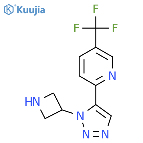 Pyridine, 2-[1-(3-azetidinyl)-1H-1,2,3-triazol-5-yl]-5-(trifluoromethyl)- structure