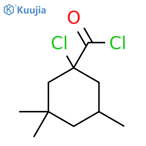 1-Chloro-3,3,5-trimethylcyclohexane-1-carbonyl chloride structure