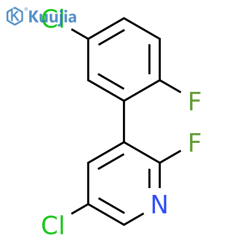 5-chloro-3-(5-chloro-2-fluorophenyl)-2-fluoropyridine structure