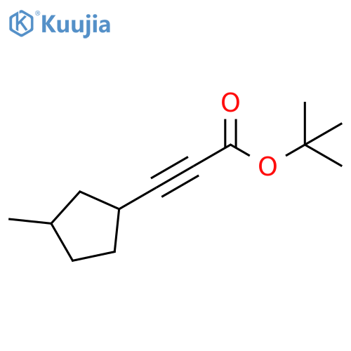 2-Propynoic acid, 3-(3-methylcyclopentyl)-, 1,1-dimethylethyl ester structure