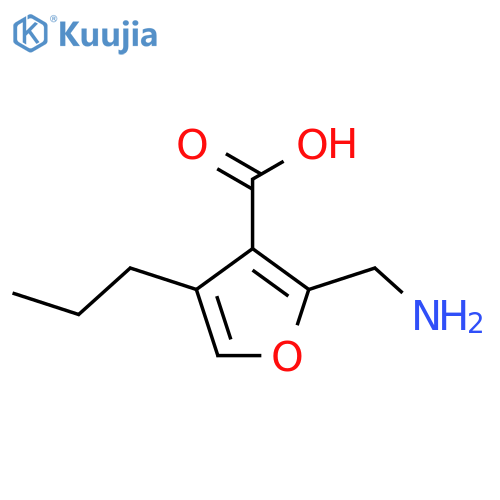 2-(Aminomethyl)-4-propylfuran-3-carboxylic acid structure