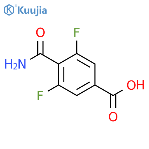 Benzoic acid, 4-(aminocarbonyl)-3,5-difluoro- structure